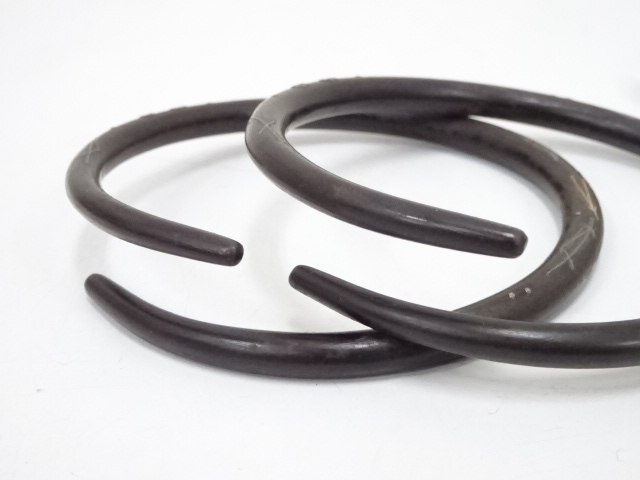 道具 ] - 道具 炭道具 釜師高木治良兵衛造 象嵌入鉄丸鐶（共箱